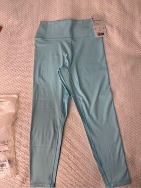 LSKD Fusion 7/8 Leggings - Island Paradise (Light Teal)